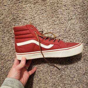 Red High-Top Vans